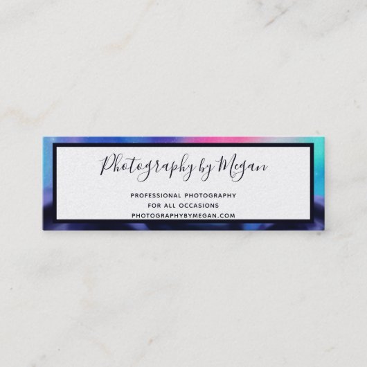 100万のオーロラ·ドリームス スキニー名刺 (正面)