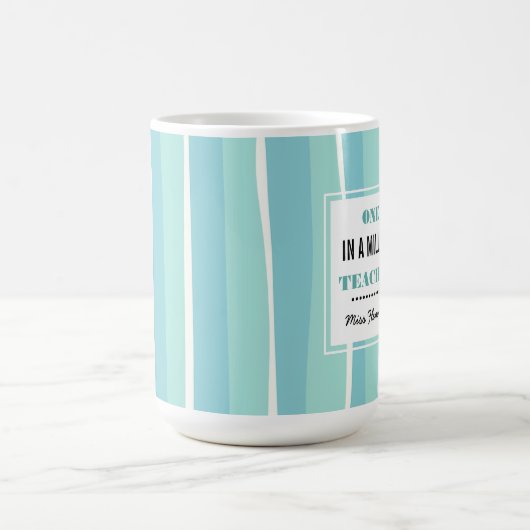 100万の先生。名前をカスタムする贈与 コーヒーマグカップ (中央)