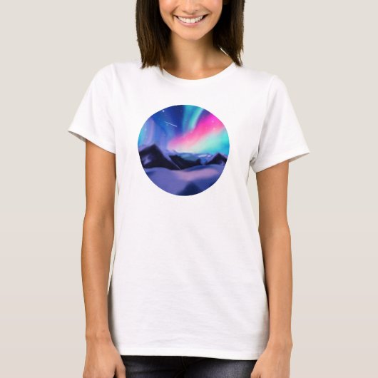 100万の夢-オーロラボレアリス Tシャツ (正面)