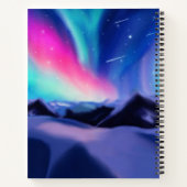 100万ものオーロラ・ドリームズ・ノート ノートブック (裏面)