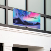 100万オーロラの夢のバナー 横断幕 (ビルの外側)