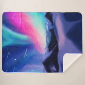 100万オーロラドリームシャーパブランケット シェルパブランケット (正面(横))