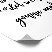 100万ドリームズソングリリックウォールアートプリント ポスター (角)