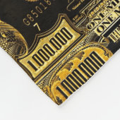 100万ドルの現金の毛布 フリースブランケット (角)