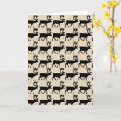 100万ドルの鹿誕生日カード カード (黄色い花)