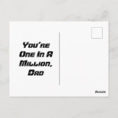 100万ナット・ファーザー・デイの10 ポストカード (裏面)