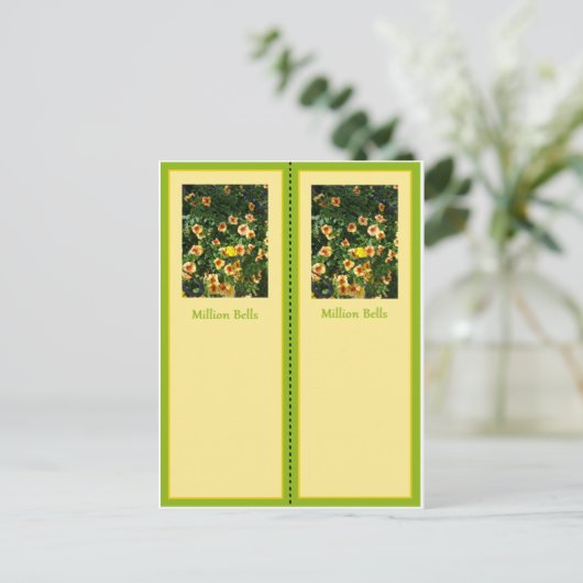 100万ベルのしおりかわいらしはがき ポストカード (スタンド正面)