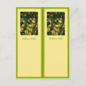 100万ベルのしおりかわいらしはがき ポストカード (正面)