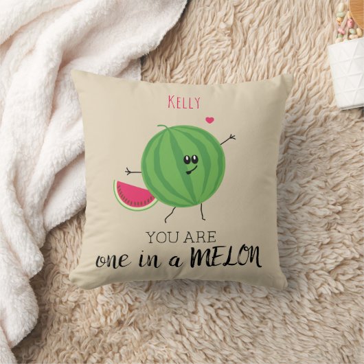 100万メロンの中の1あなたは私の個人引用文 クッション (ブランケット)