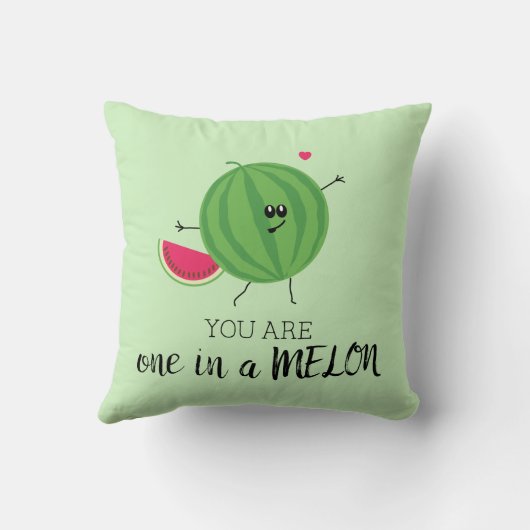 100万メロンの中の1あなたは私の個人引用文 クッション (裏面)
