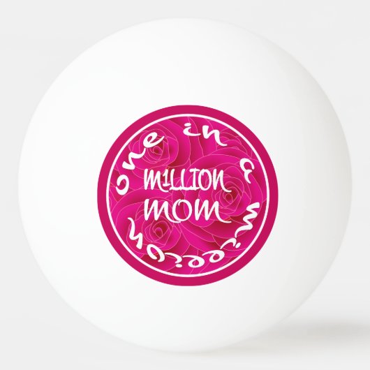100万人の母親に1人 卓球ボール (正面)