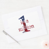 100万分の1 長方形シール (封筒)