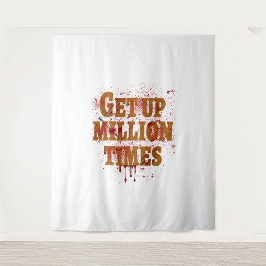 100万回|ギフト最高の感動的品 タペストリー (正面)