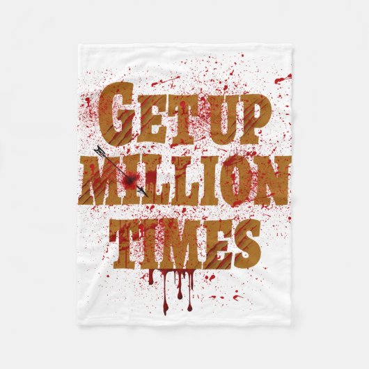 100万回|ギフト最高の感動的品 フリースブランケット (正面)