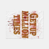 100万回|ギフト最高の感動的品 フリースブランケット (正面(横))