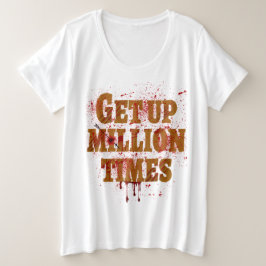 100万回|ギフト最高の感動的品 プラスサイズTシャツ