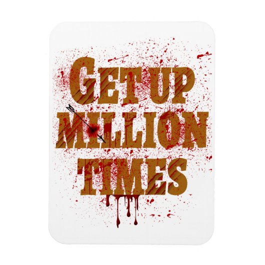 100万回|ギフト最高の感動的品 マグネット (縦)