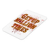 100万回|ギフト最高の感動的品 マグネット (左側)