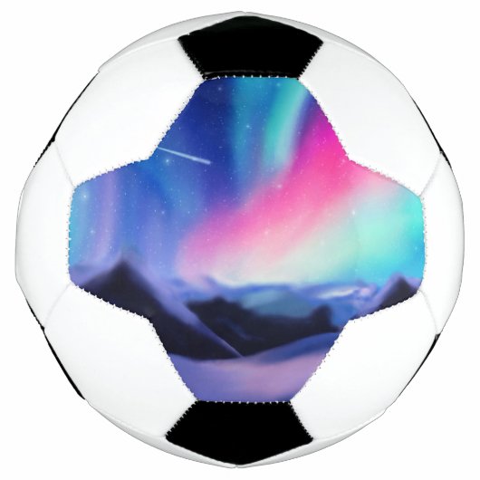 100万発のオーロラがサッカーボールを夢見る サッカーボール (正面)