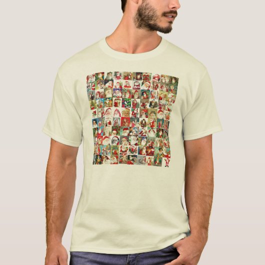 100人のサンタTシャツ Tシャツ (正面)