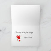 100人のハートのバレンタイン·カード シーズンカード (内部)