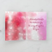 100人のハート赤とピンクのバレンタイン シーズンカード (内部)