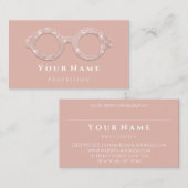 100人の光学用バラ眼気に眼鏡ブロガー 名刺 (正面/裏面)