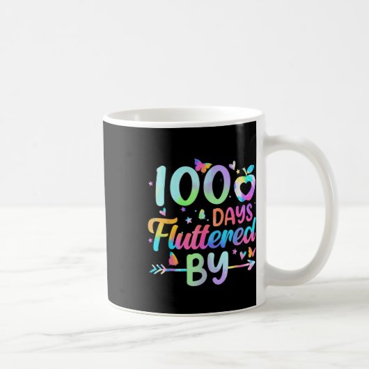 100人の日がひらひらと舞う – 100日目 コーヒーマグカップ (右)