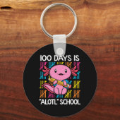 100人の日がアロタル学校おもしろい100th Day Of School A キーホルダー (正面)
