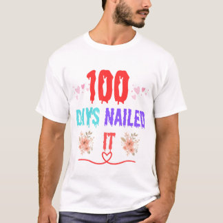 100人の日がワイシャツに釘付けにした Tシャツ