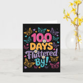 100人の日が子どもたちを混乱させる100日目 カード (黄色い花)