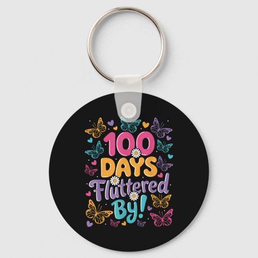 100人の日が子どもたちを混乱させる100日目 キーホルダー (正面)