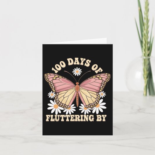 100人の日が散らばる – 100th Day Of School Butter カード (正面)