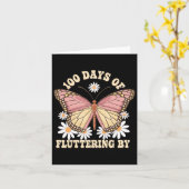100人の日が散らばる – 100th Day Of School Butter カード (黄色い花)