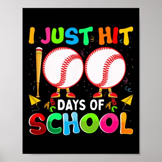 100人の日が野球の衣装を着て100日目 ポスター (正面)
