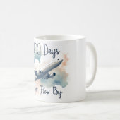 100人の日が飛んだ コーヒーマグカップ (正面右)