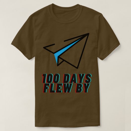 100人の日が100日のSmの学校で飛んだ日 Tシャツ (デザイン正面)