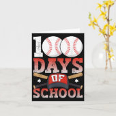 100人の日が100日目の学生 カード (黄色い花)