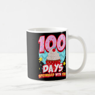 100人の日におもしろいカップケーキを振りかけるSの100日目 コーヒーマグカップ
