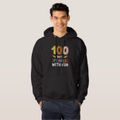 100人の日に100日目のおもしろいを振りかける パーカ (正面フル)