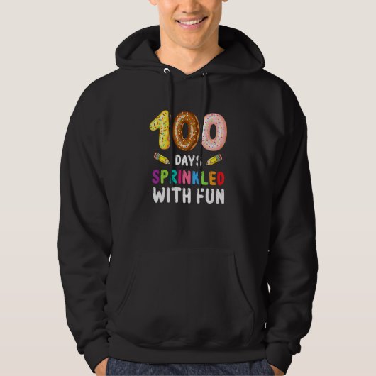 100人の日に100日目のおもしろいを振りかける パーカ (正面)