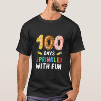 100人の日に100日目のおもしろいを振りかける Tシャツ