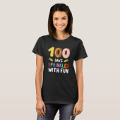 100人の日に100日目のおもしろいを振りかける Tシャツ (正面フル)