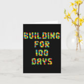 100人の日のために幸せな100日の学校の子供1 カード (黄色い花)