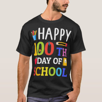 100人の日の学生のために幸せな100日または Tシャツ