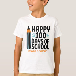 100人の日を楽しむ パーソナライズされた  Tシャツ