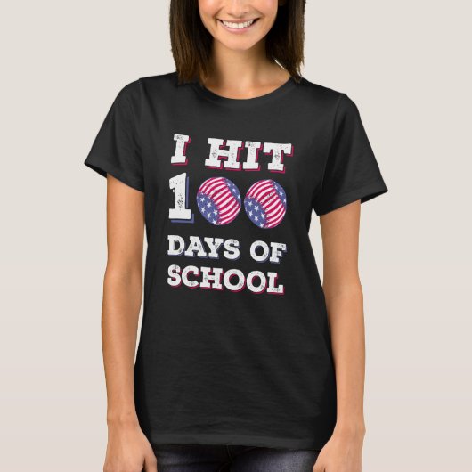 100人の日を殴る野球少年先生の子供 Tシャツ (正面)