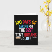 100人の日気にが小さな人間最高の学校に向けて カード (黄色い花)