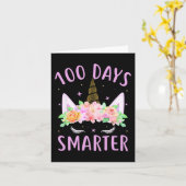 100人の日頭が切れるユニコーン子供服100日目 カード (黄色い花)