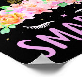 100人の日頭が切れるユニコーン子供服100日目 ポスター (角)